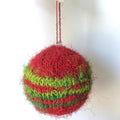 Striped Christmas Ornaments Knitting Kit