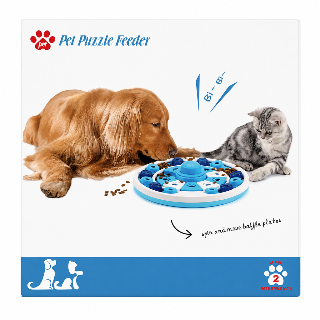 Interactive Dog Puzzle Feeder Slow Toy