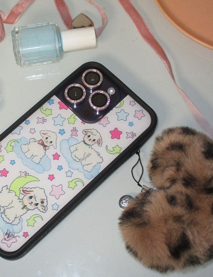 Fuzzy Heart w/ WF Charm | Leopard