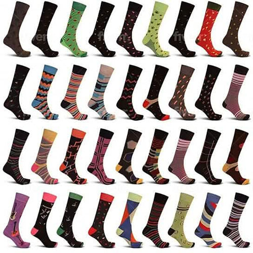 12-Pairs: Men's James Fiallo Premium Quality Dress Socks