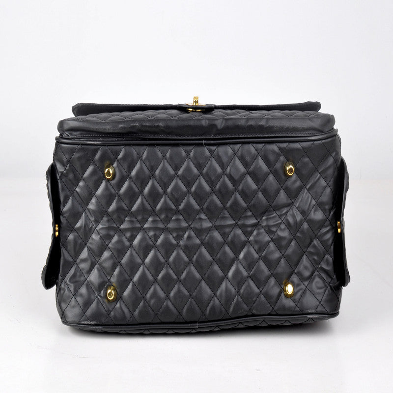 Luxury Quilted Dog Carrier Bag Airline Approved Pet Travel Handbag