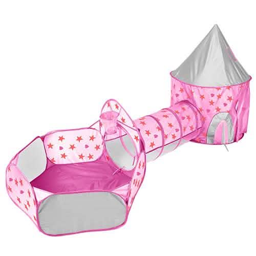 3-in-1 Kids Play Tent Ball Pit Set