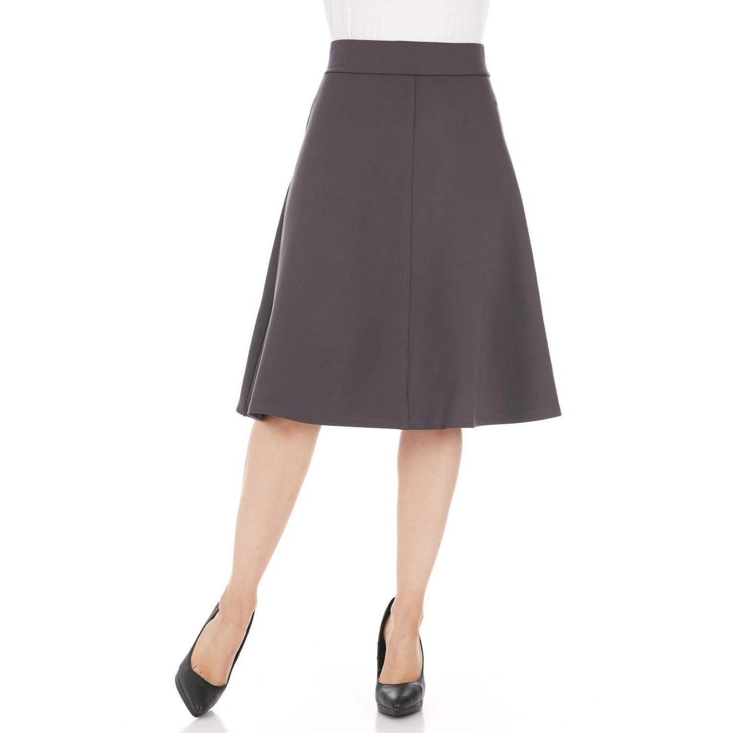 3-Pack: Aviot Lightweight Fitted A-Line Skirt