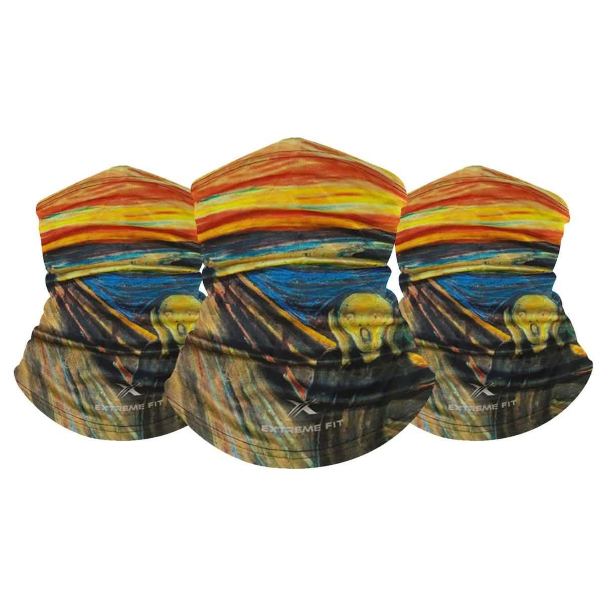 3-Pack: Famous Painting Neck Gaiter Bandana Multifunctional Scarves