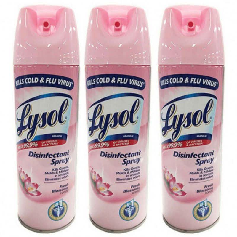 3-Pack: Lysol Disinfectant Spray 12oz