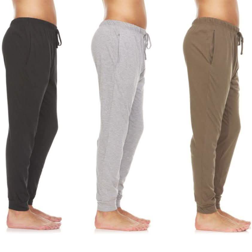 3-Pack: Men's Cotton Lounge Jogger Pants