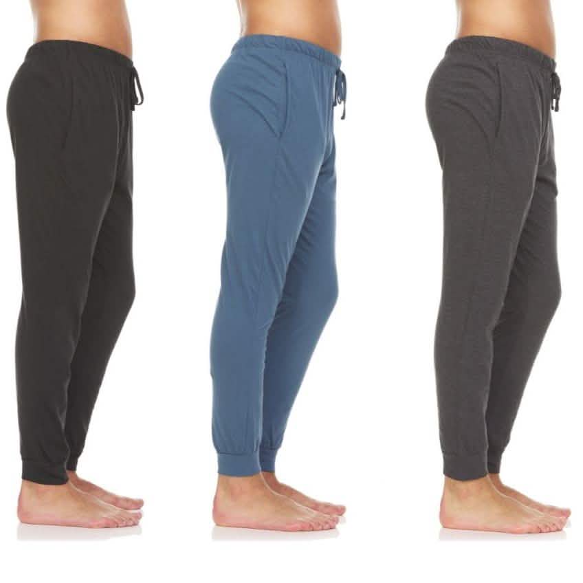 3-Pack: Men's Cotton Lounge Jogger Pants