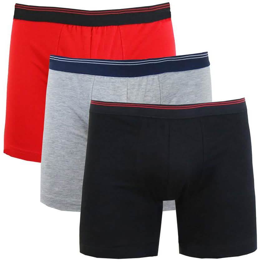 3-Pack: Men's Cotton Stretch Boxer Briefs