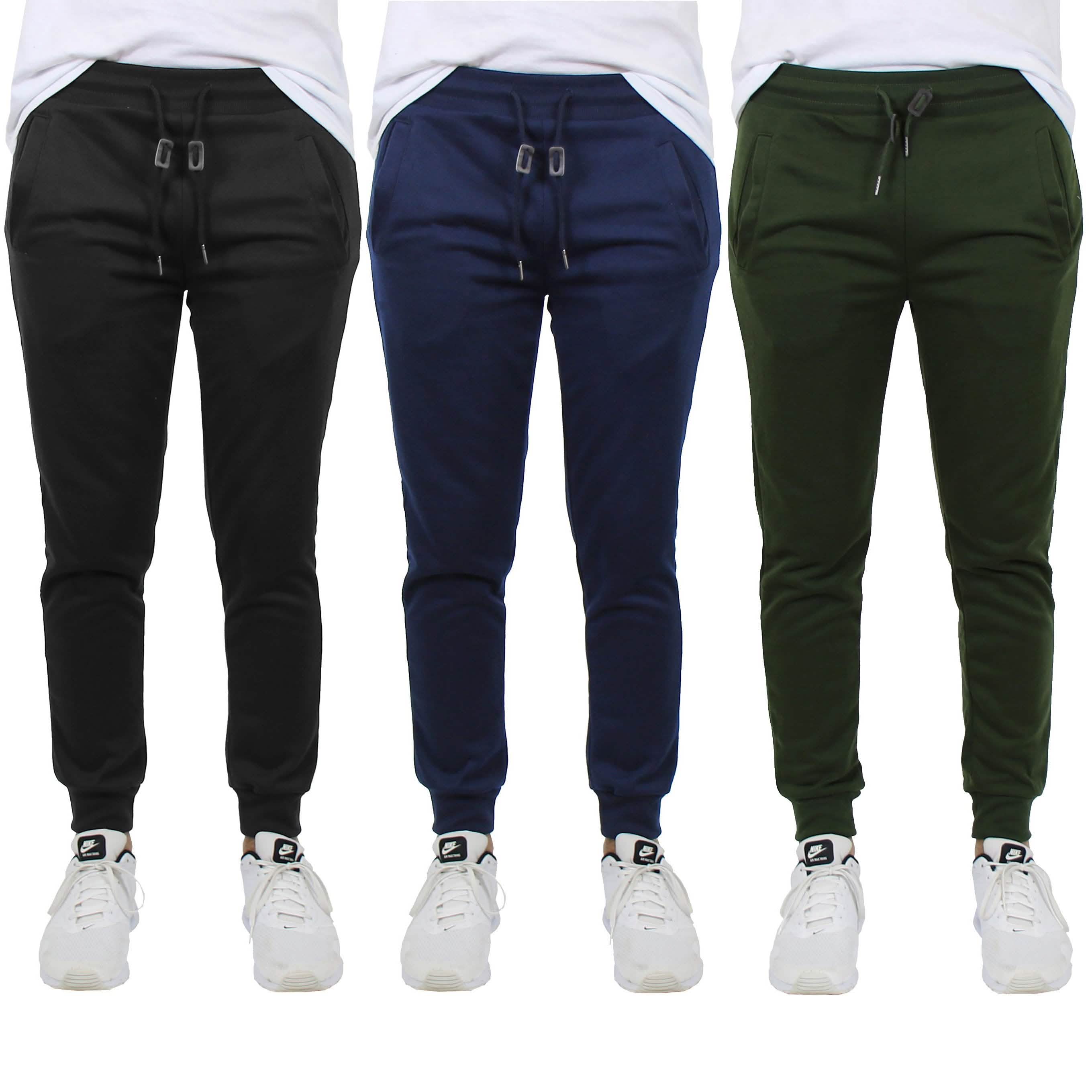 3-Pack: Men's French Terry Slim-Fit Jogger