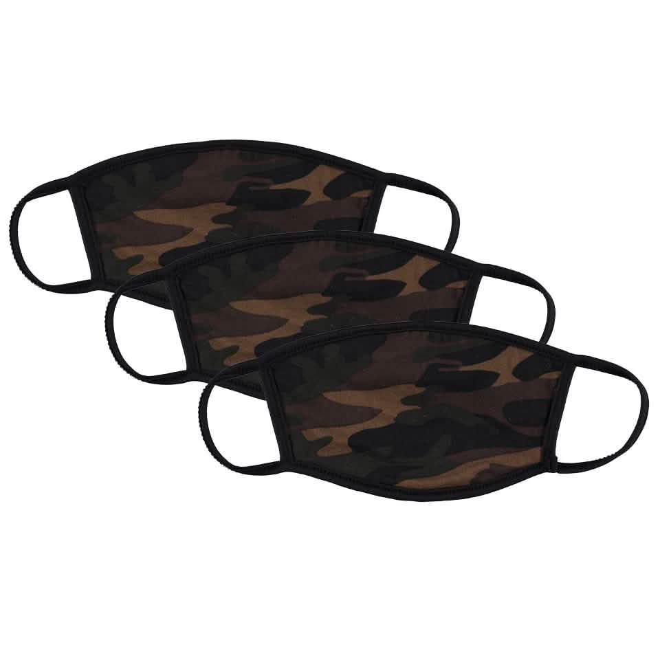 3-Pack: Washable Reusable Non-Medical Fabric Face Masks