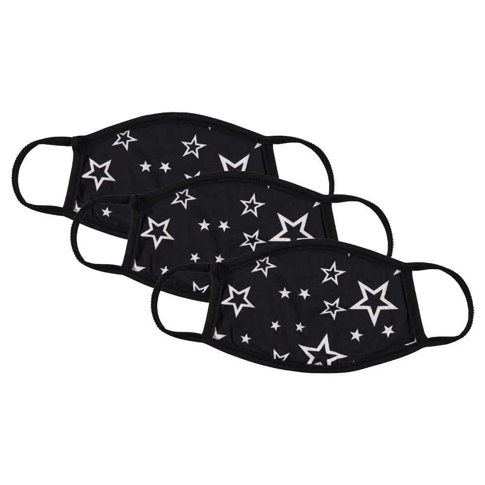 3-Pack: Washable Reusable Non-Medical Fabric Face Masks