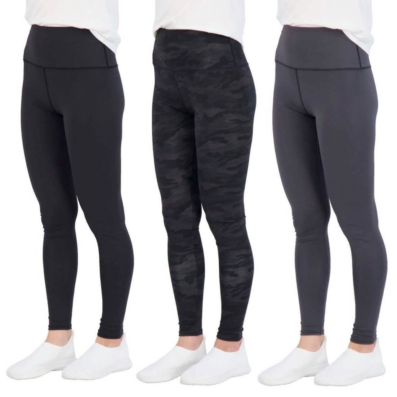 3-Pack: Women's Active Athletic Performance Leggings