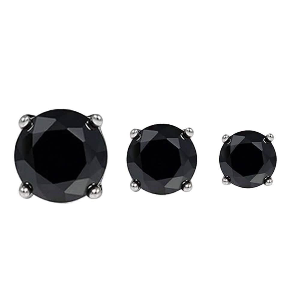 3-Pairs: Elements of Love Crystal Stud Earrings