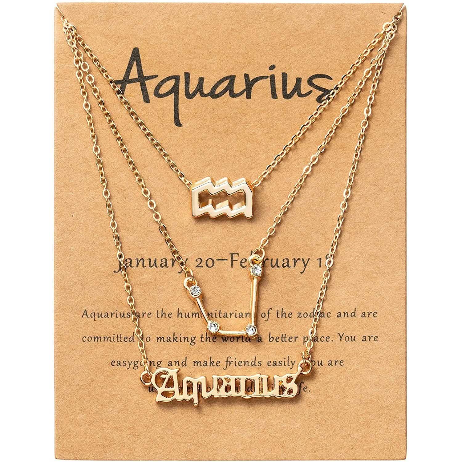 3-Piece: Constellation Zodiac Layer Necklaces