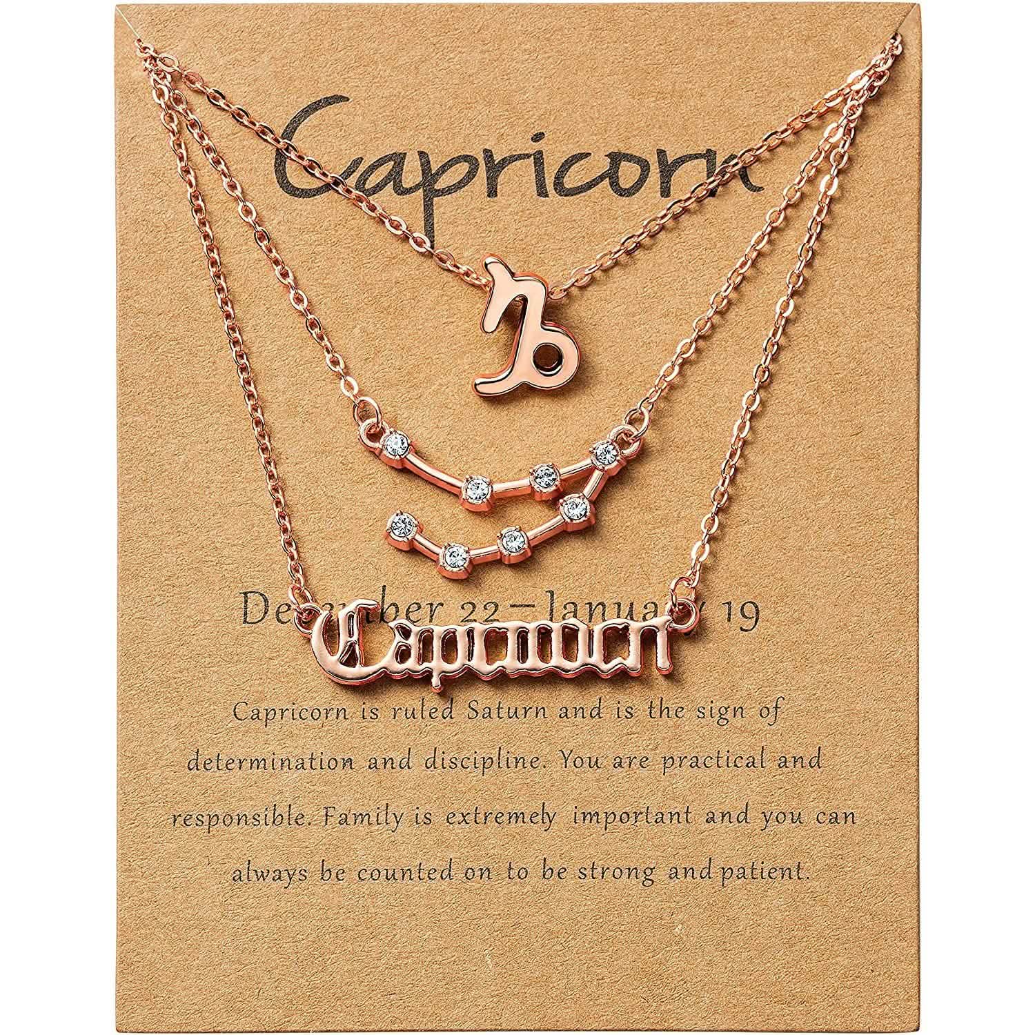 3-Piece: Constellation Zodiac Layer Necklaces