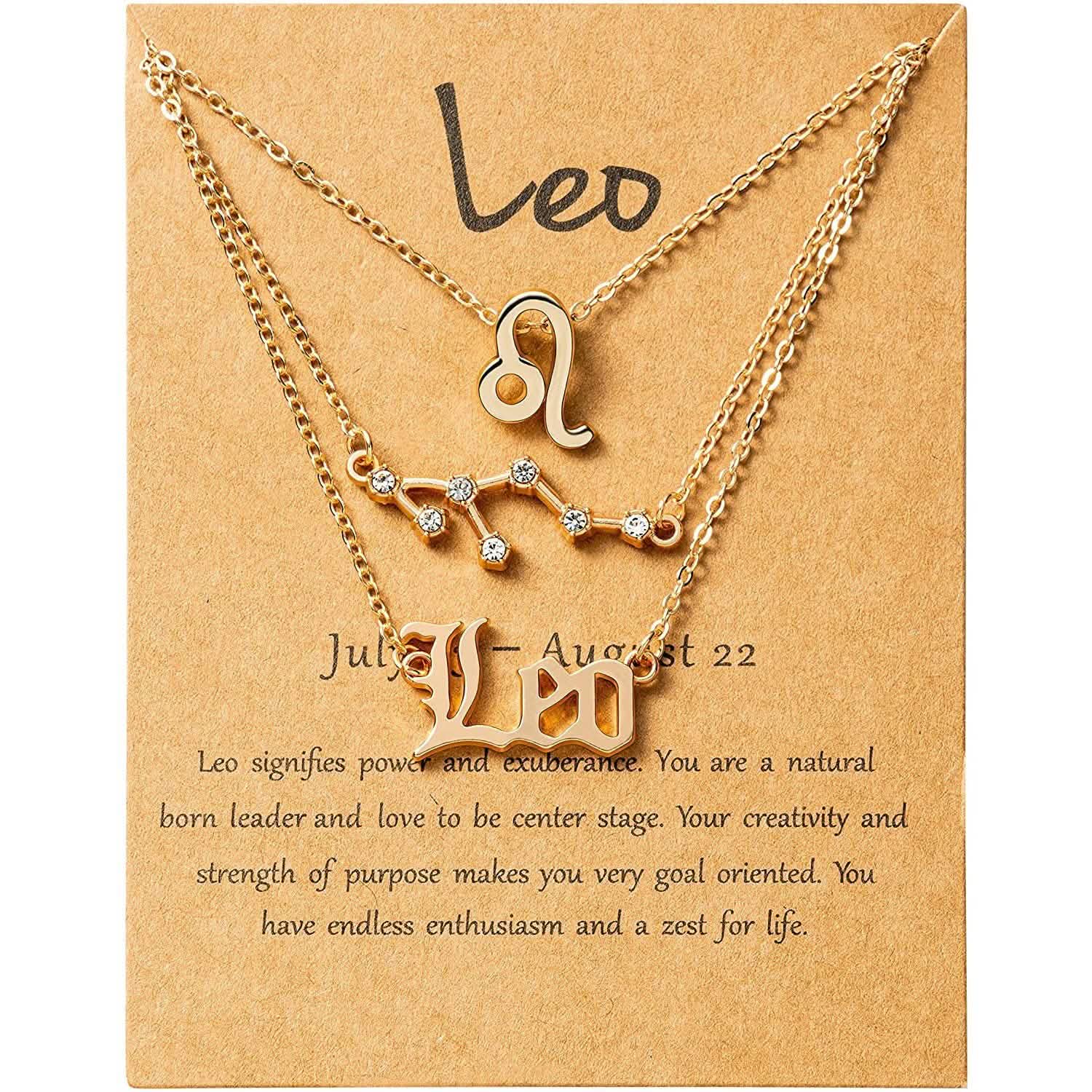3-Piece: Constellation Zodiac Layer Necklaces