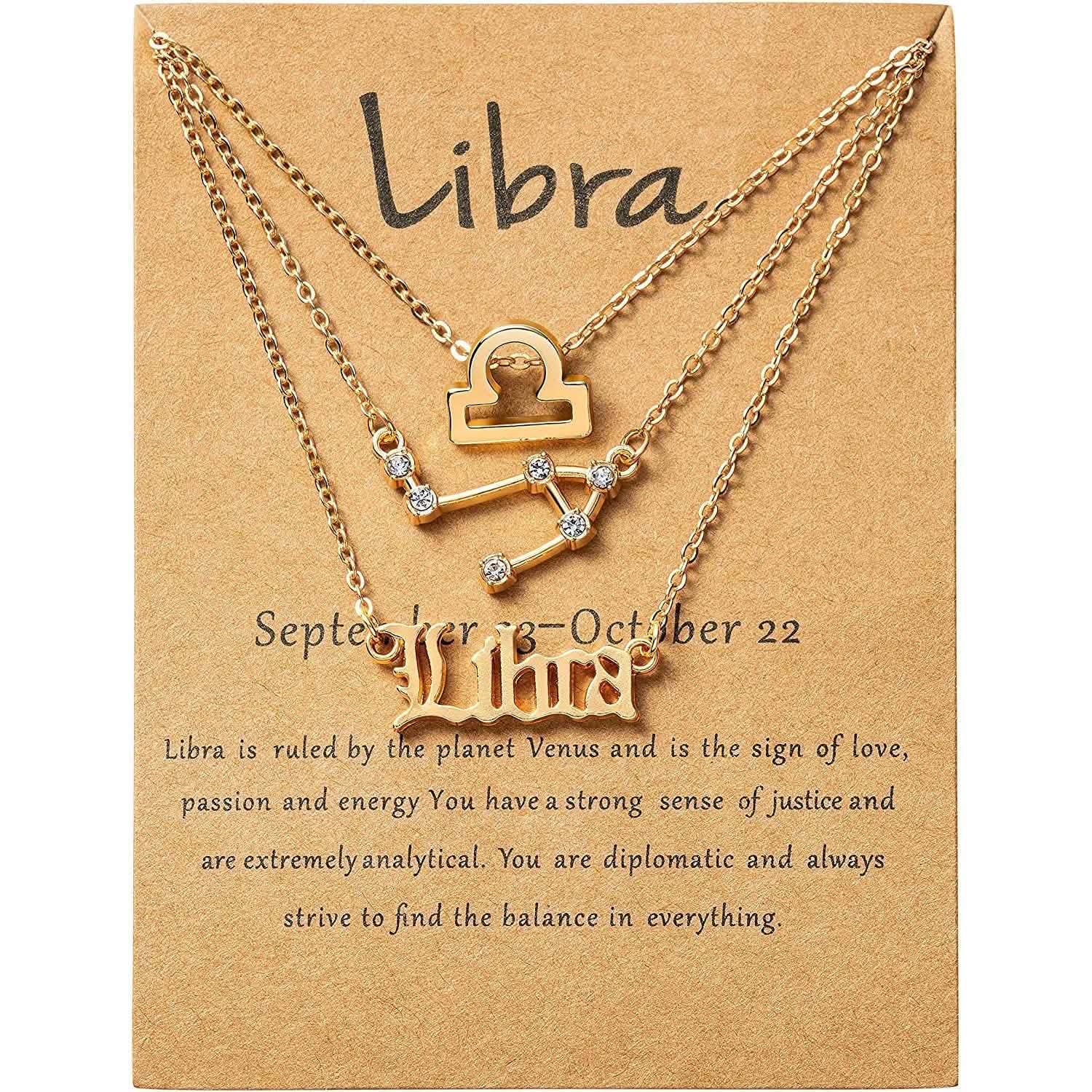 3-Piece: Constellation Zodiac Layer Necklaces