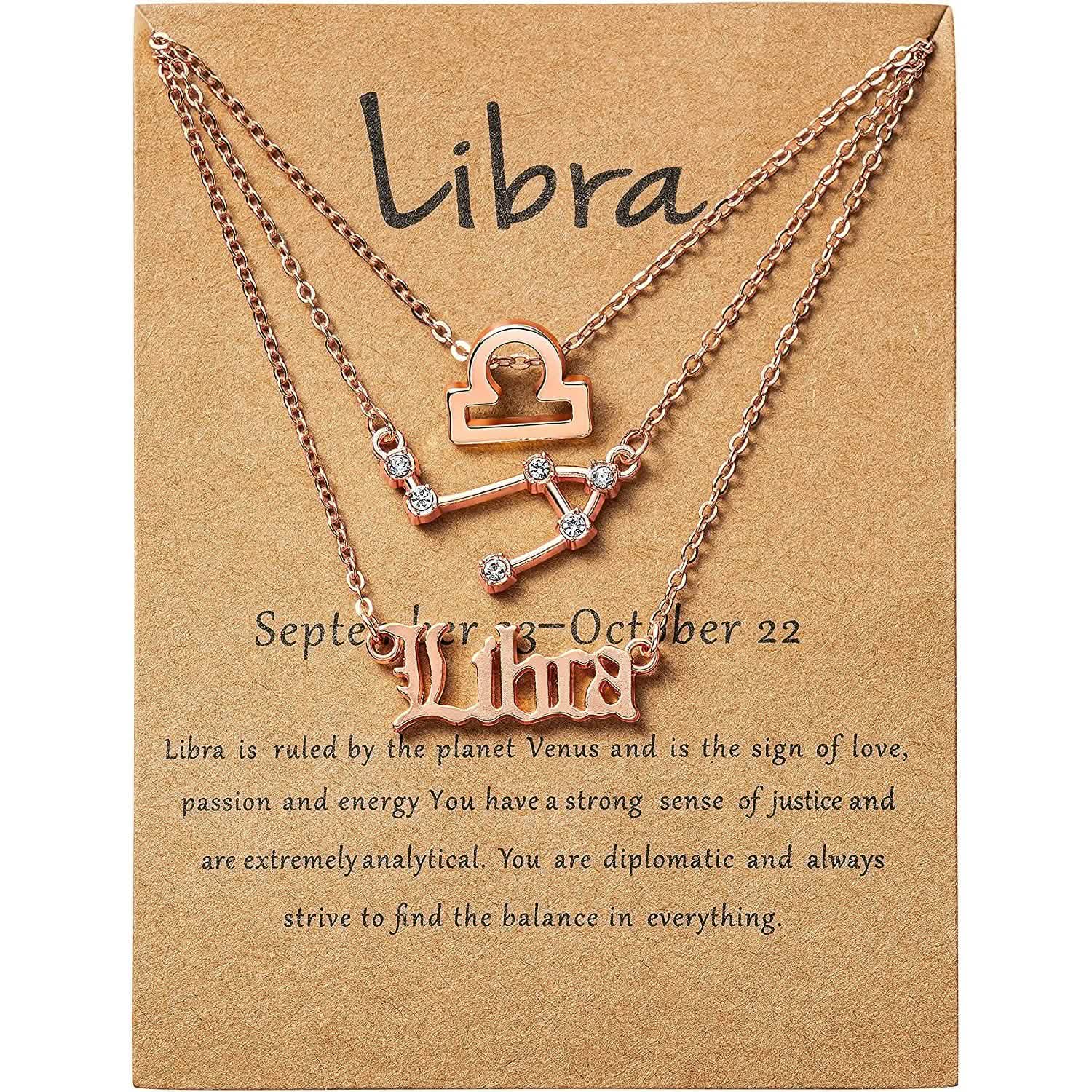 3-Piece: Constellation Zodiac Layer Necklaces