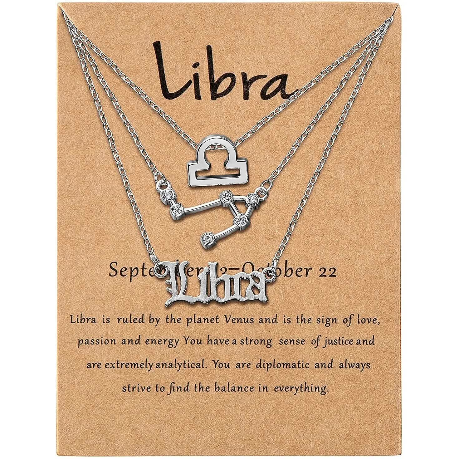 3-Piece: Constellation Zodiac Layer Necklaces