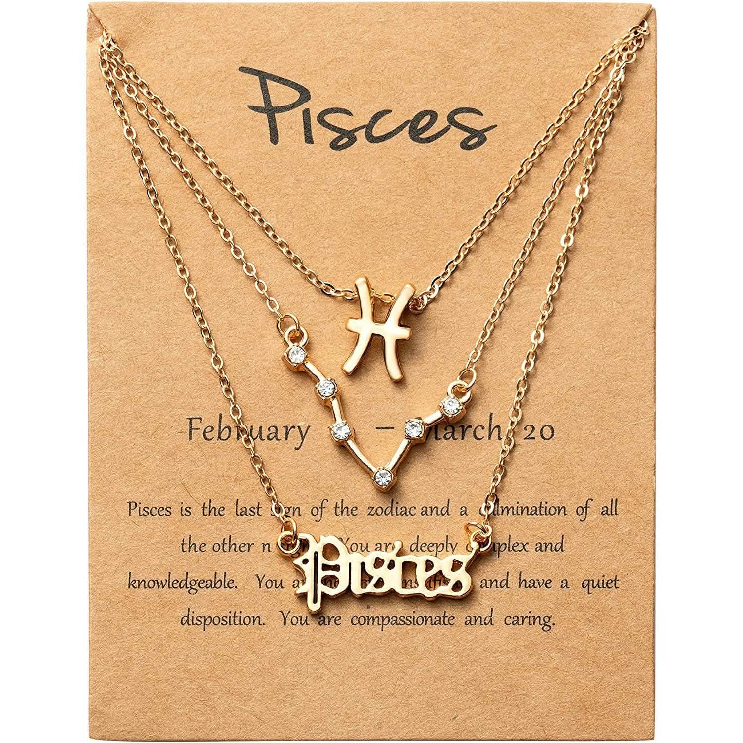 3-Piece: Constellation Zodiac Layer Necklaces
