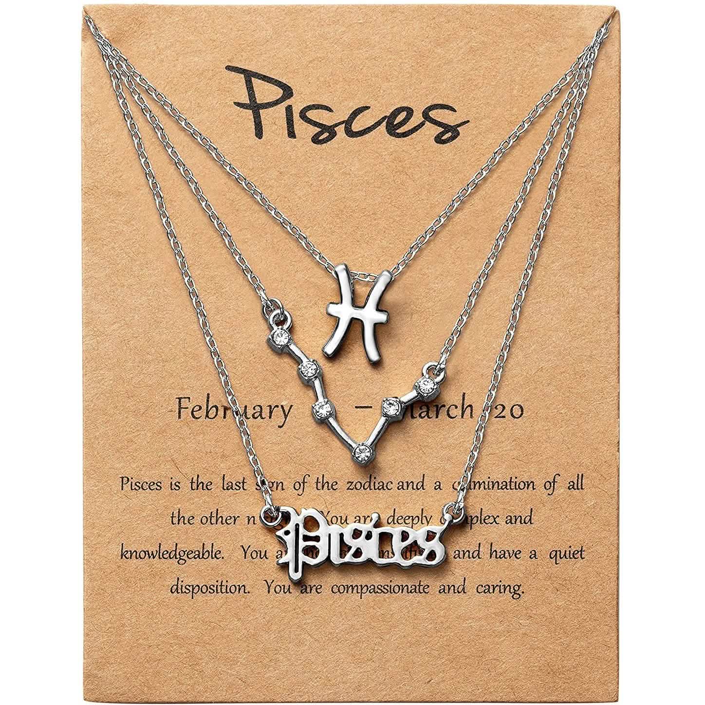 3-Piece: Constellation Zodiac Layer Necklaces