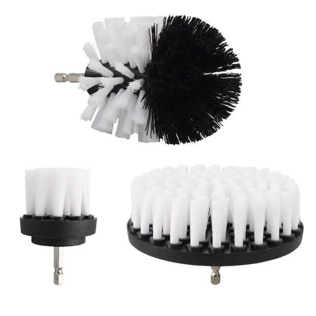 3-Piece Set: Power Scrubber Wash Cleaning Brushes Tool Kit