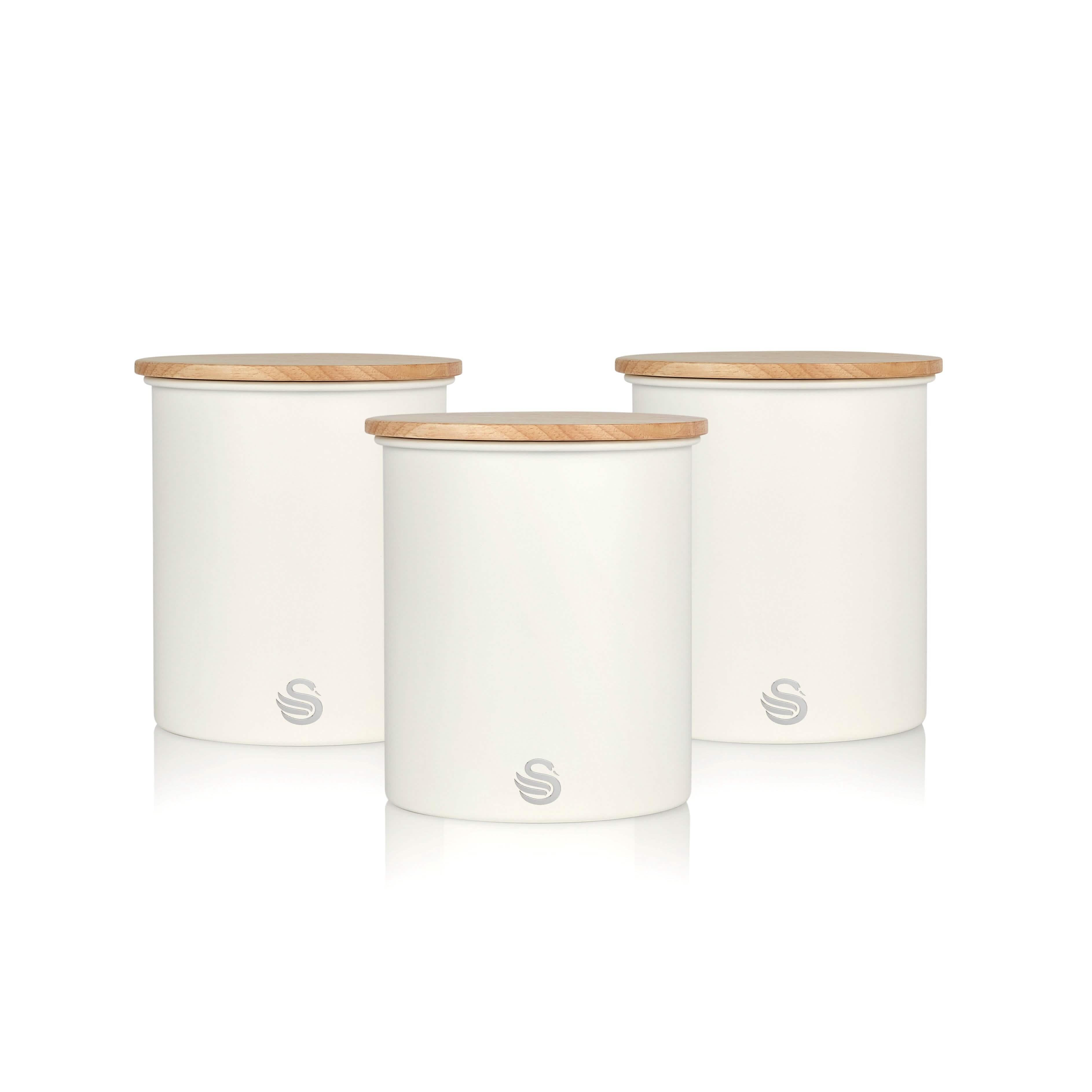 3-Piece Set: Swan Nordic Canisters