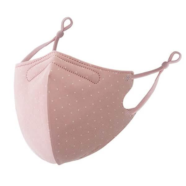 3-Piece: Solid Color Polka Dot Print Adjustable Face Mask