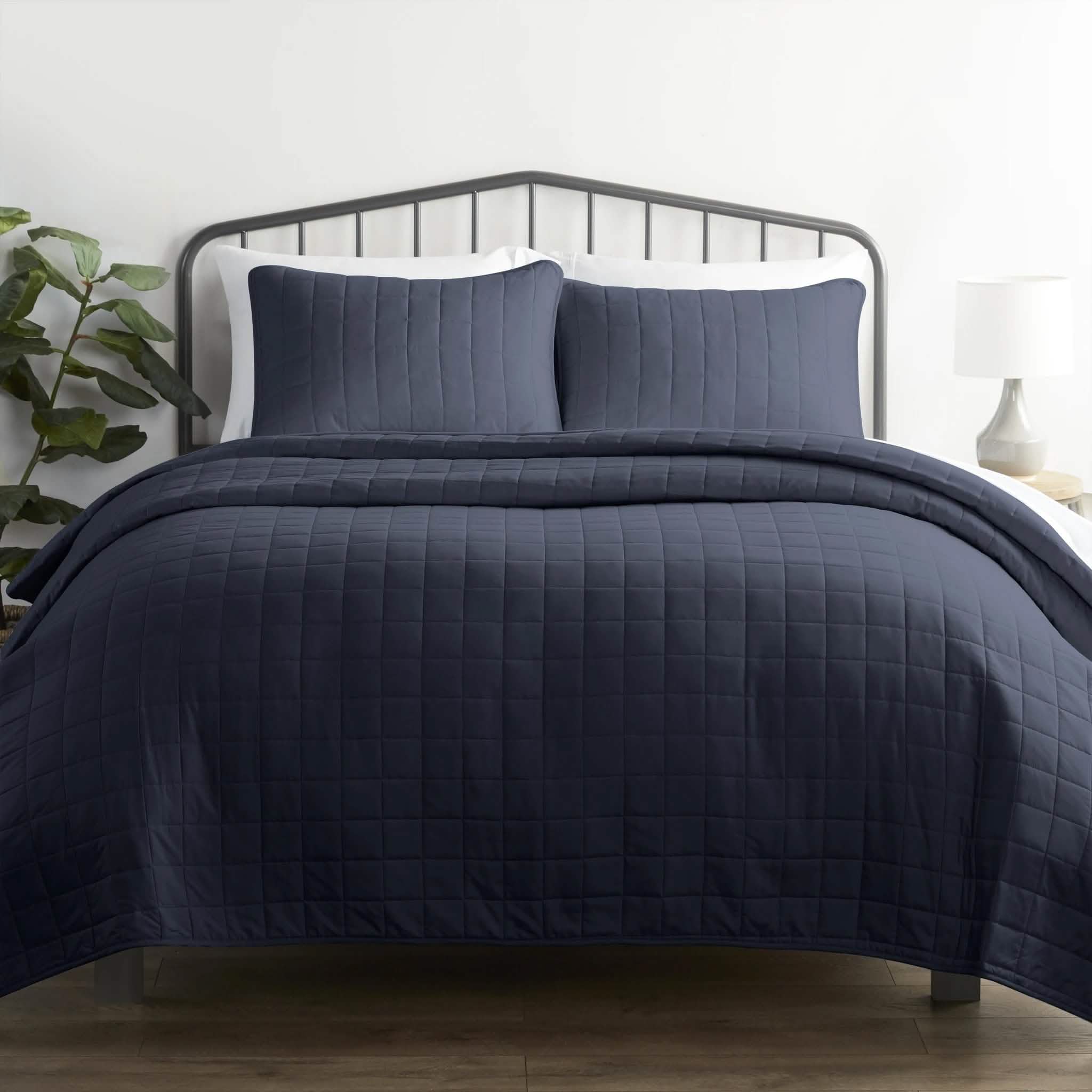 3-Piece: Square Quilted Coverlet Set