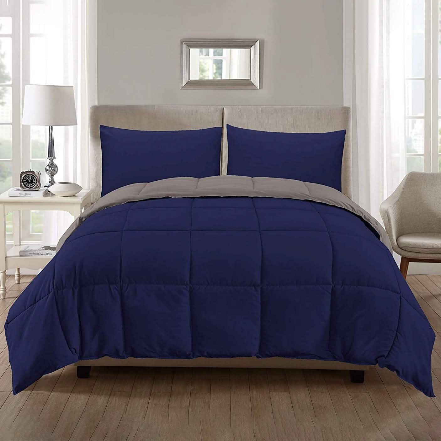 3-Piece: Ultra Soft Premium Down Alternative Reversible Comforter All Season