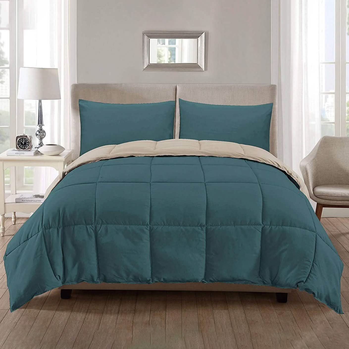 3-Piece: Ultra Soft Premium Down Alternative Reversible Comforter All Season