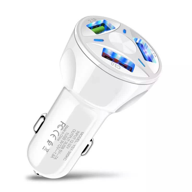 3-Port LED Car Charger