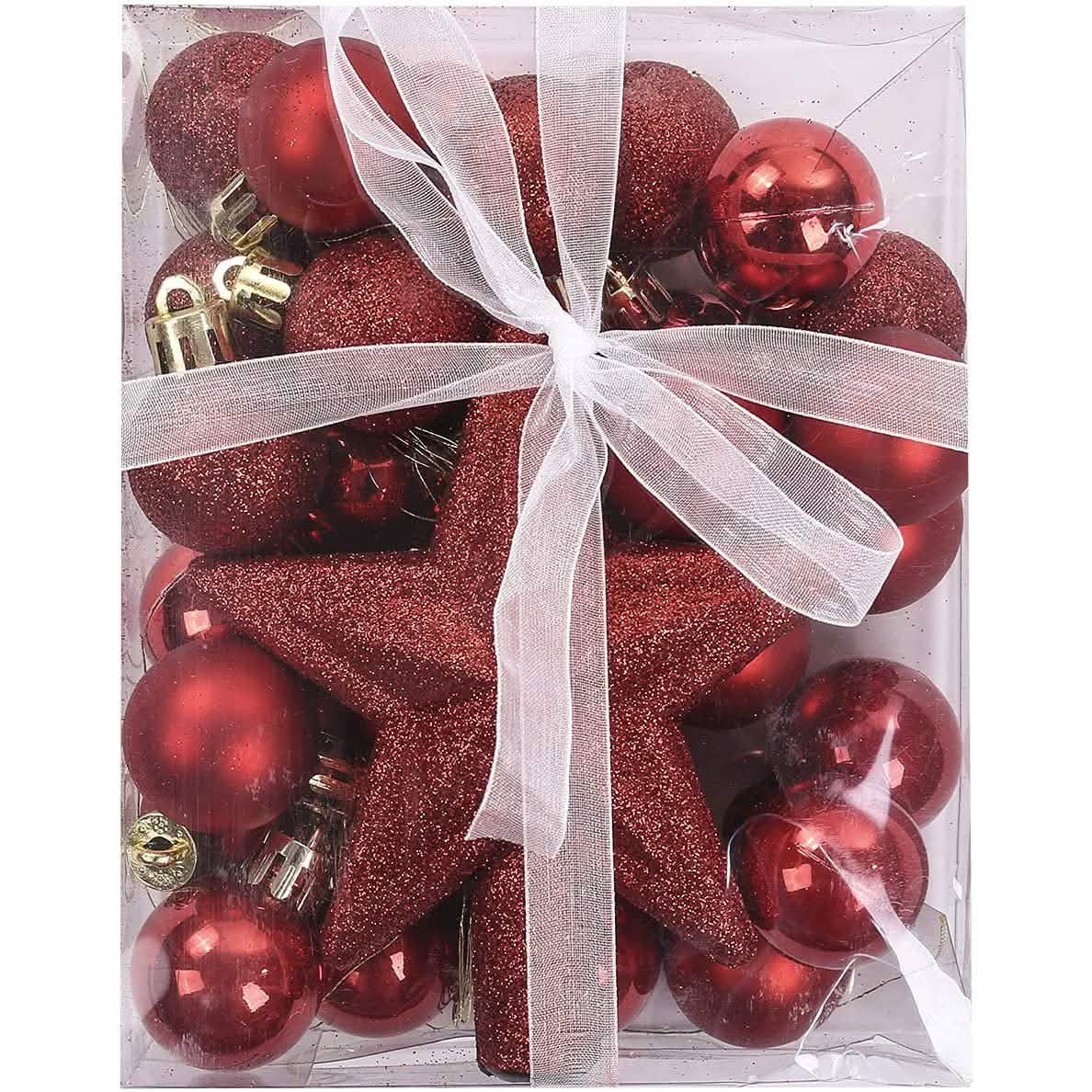 30-Piece: Christmas Balls Ornaments for Xmas Tree