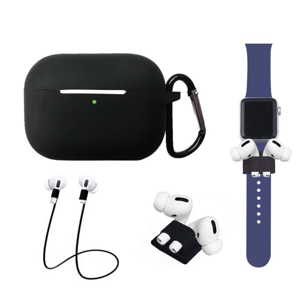 4-In-1 Airpods Pro3 Case Carabiner Sleeve Anti-lost Rope Set