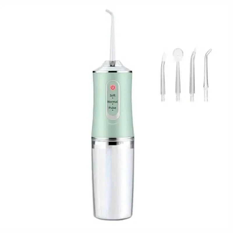 4-in-1 Cordless Water Flossers Oral Irrigator With DIY Mode 4 Jet Tips