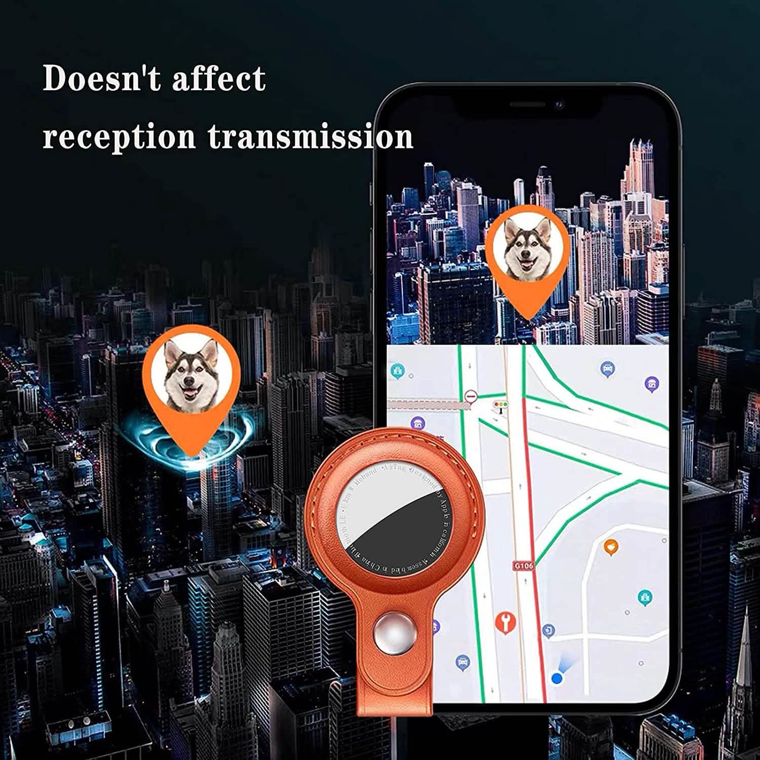 4-Pack: Eusty Air Tag Keychain for Apple Airtags Holder
