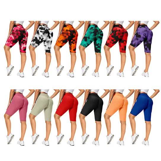 4-Pack Women's Butt Lifting Biker Shorts (Anti-Cellulite)