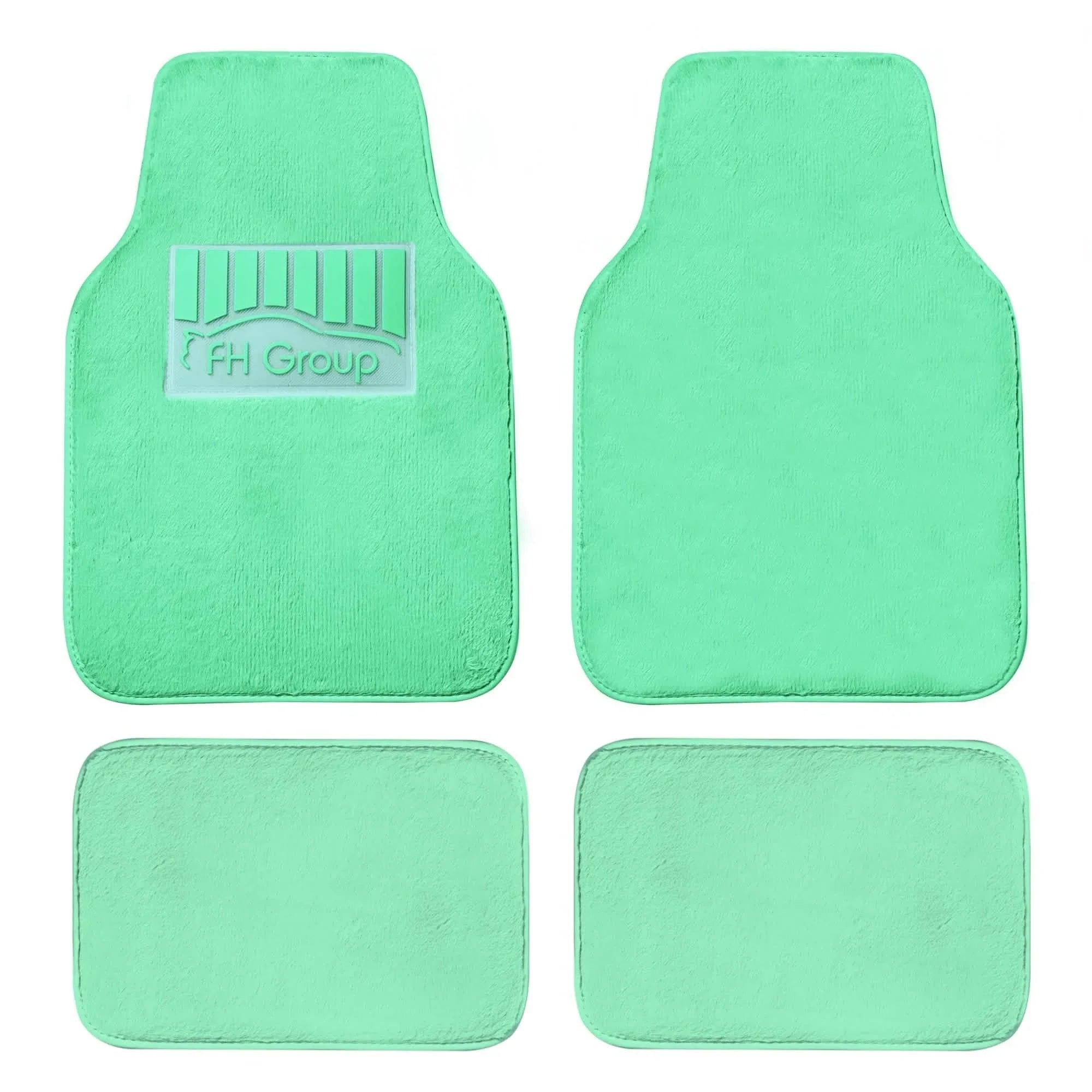 4-Piece: Doe16 Faux Rabbit Fur Non-Slip Floor Mat Set