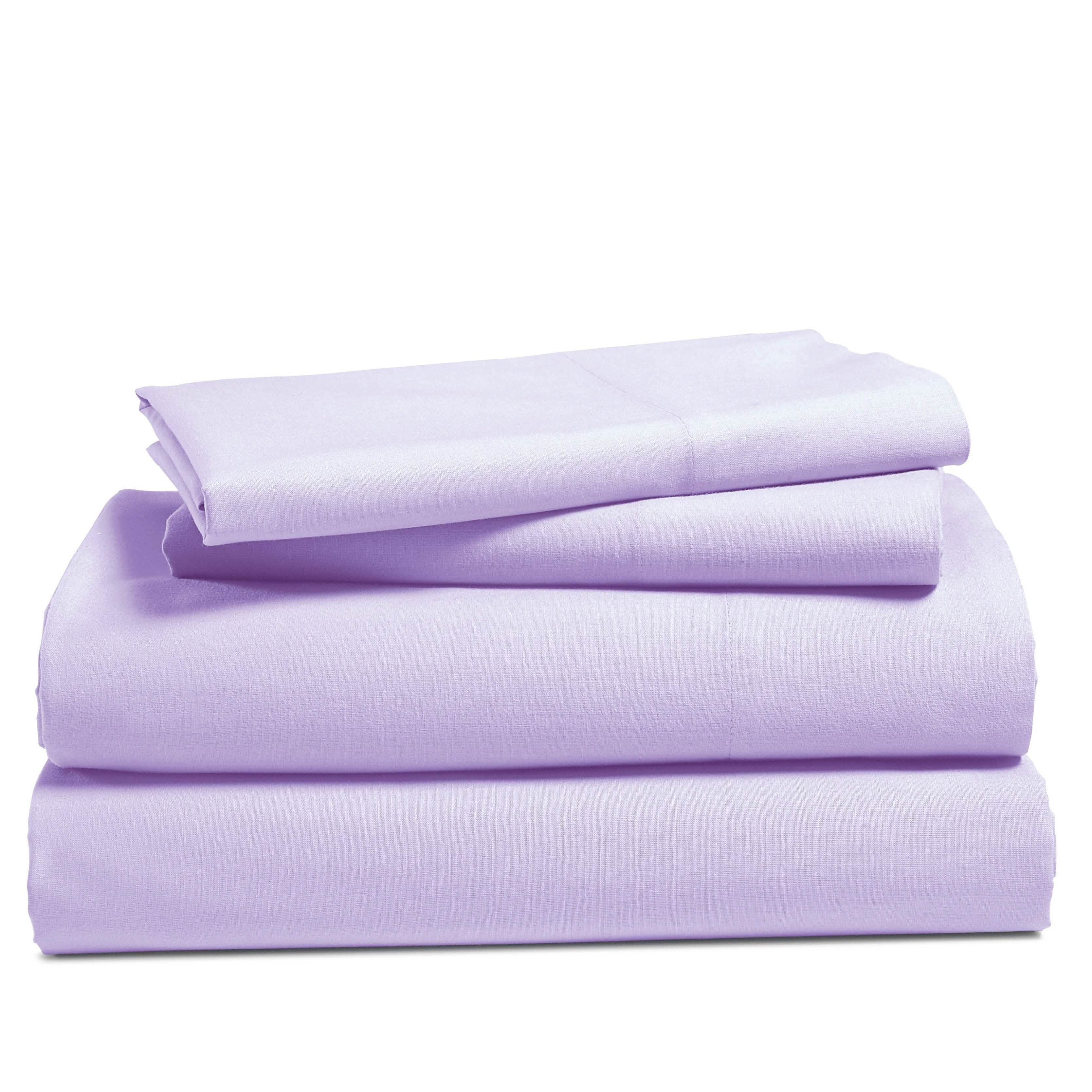 4-Piece Set: 100% Cotton Super Soft Solid Sheet
