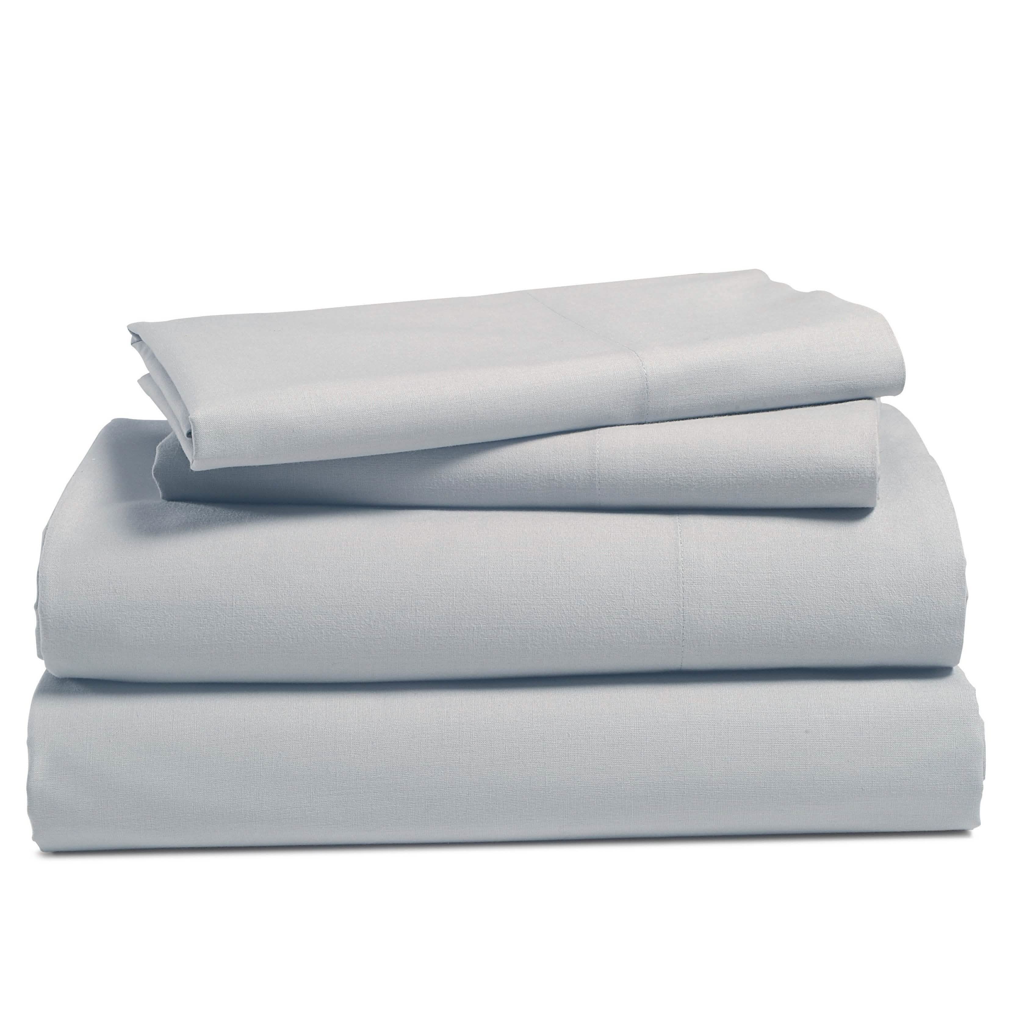 4-Piece Set: 100% Cotton Super Soft Solid Sheet
