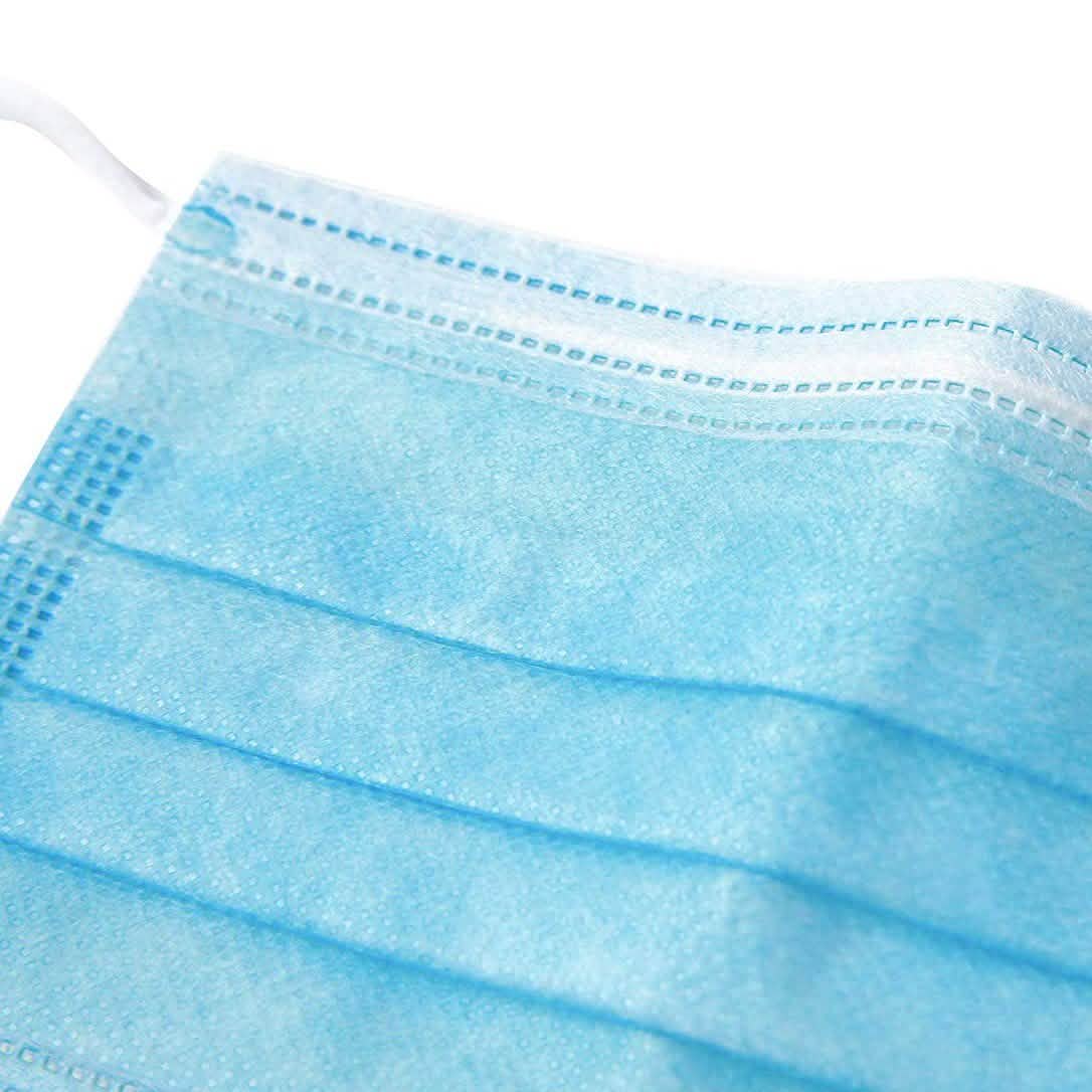 50-Pack or 100-Pack of 3 Layer Disposable Protective Face Masks