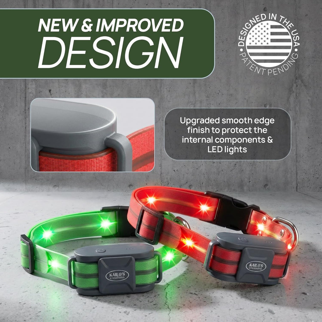 Dog Training Collar for 2 Dogs with LED Lights 4200FT Waterproof