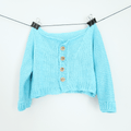Cotton Candy Baby Cardigan Knitting Kit