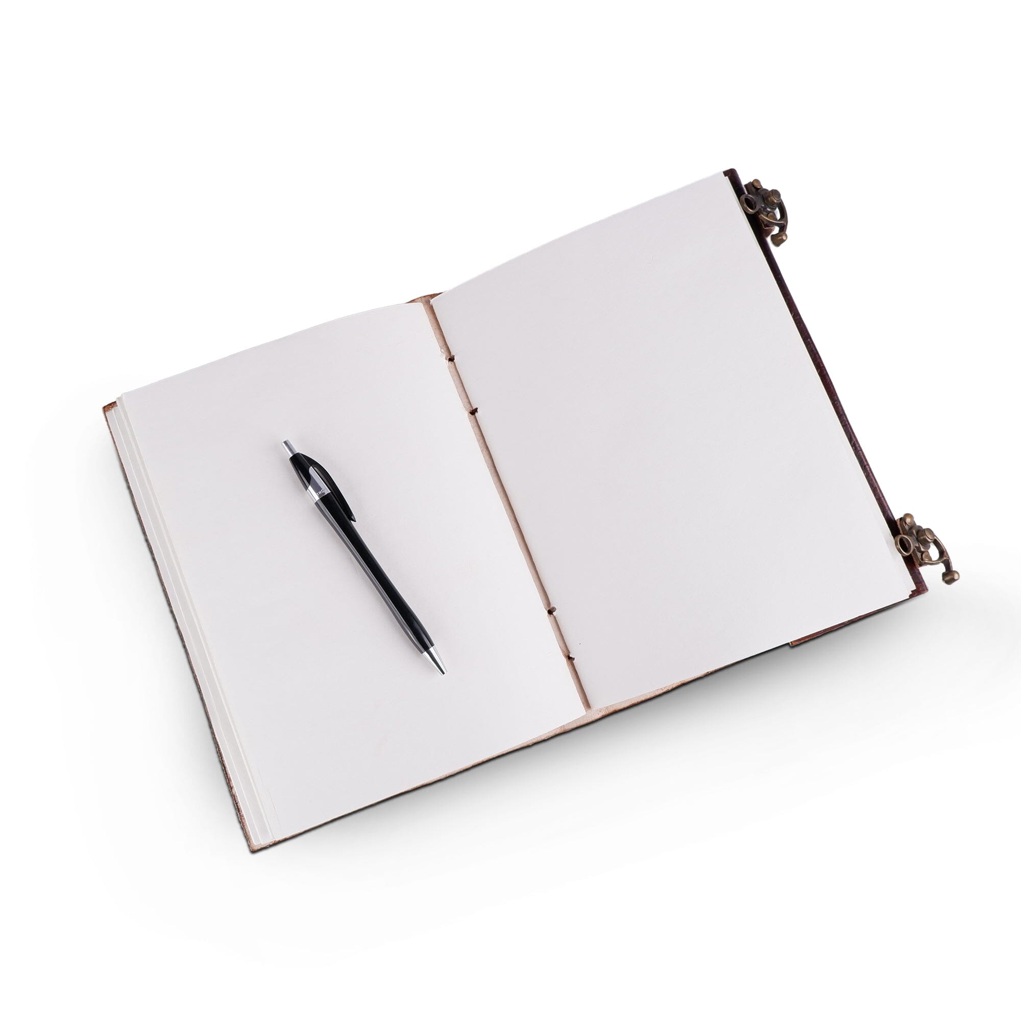 Dark Brown 7 Stones Leather Diary