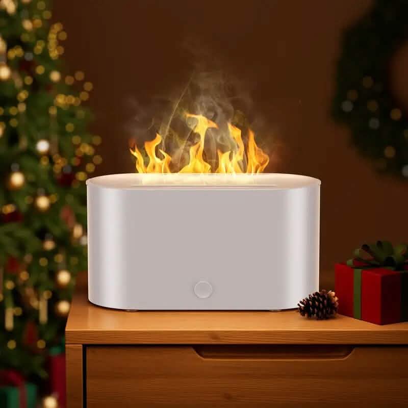 7-Color Simulated Flame Humidifier Aromatherapy Machine