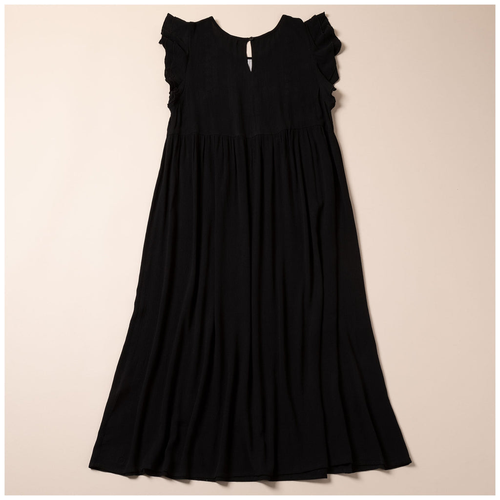 Midnight Garden Embroidered Long Dress