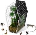 Acrylic Jumping Spider Habitat, Clear Insect & Reptile Terrarium Enclosure