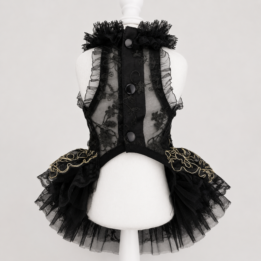 Handmade Princess Puppy Outfit Lace Tutu