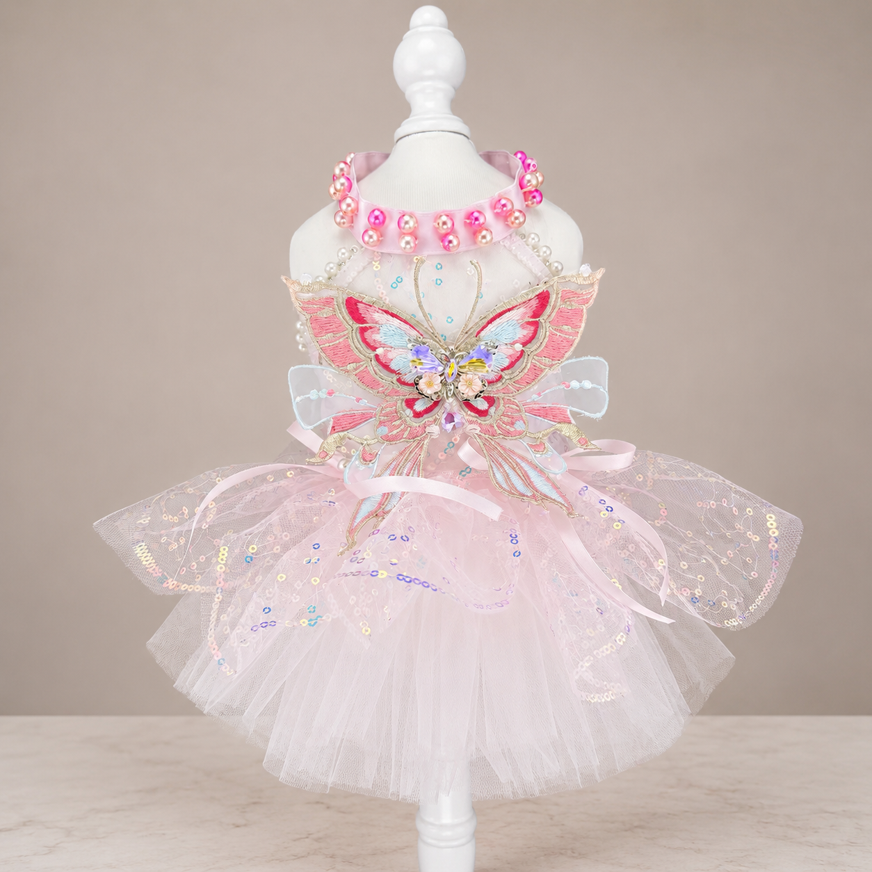 Butterfly Tulle Pet Dress for Dogs and Cats