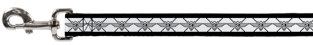 Dog Leash - BD Monogram2 White/Black